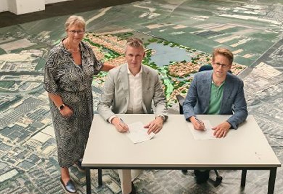 Provincie en gemeente zetten belangrijke stap richting fietsbrug over Oude Rijn bij Gnephoek