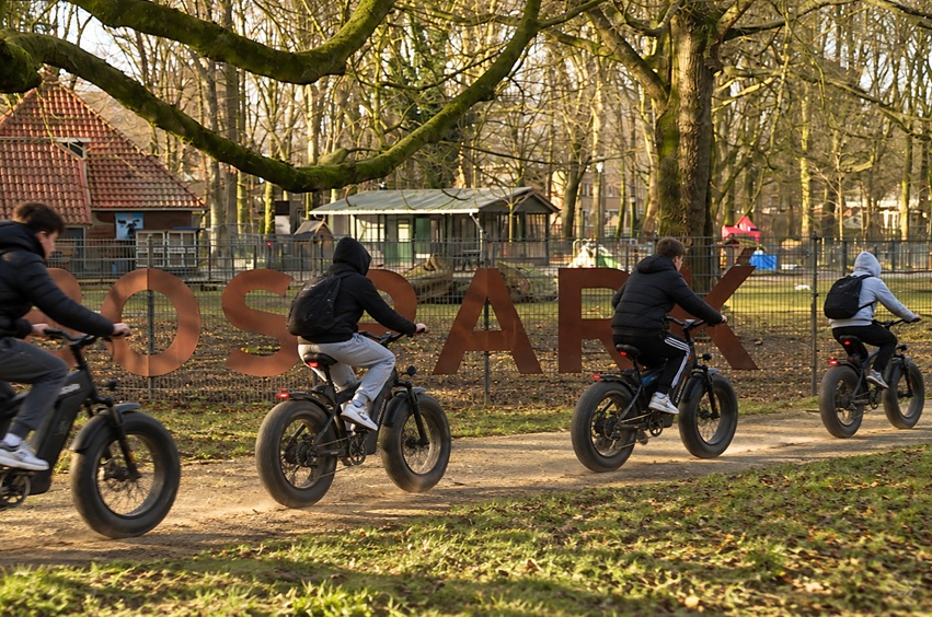 Fatbike-overlast in Bospark zorgt voor zorgen én discussie: ‘Soms lijkt het hier een racebaan’