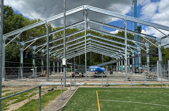 Nieuwe padelhal krijgt vorm: Sunset Padel verwacht opening in juni