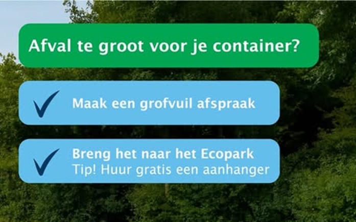 Gemeente Alphen aan den Rijn roept op: zet geen grofvuil naast containers