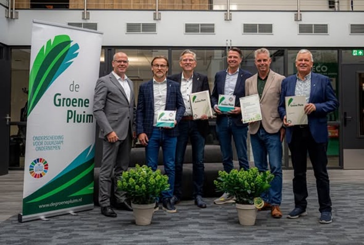 Circospin en Reco Holding ontvangen Groene Pluim voor duurzaam en sociaal ondernemen