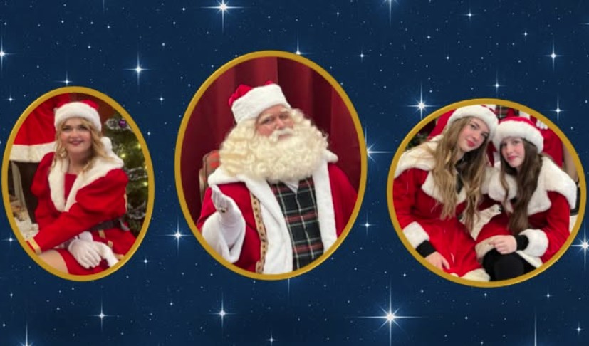 Kerstman steekt op 12 december de grote boom aan op het Rijnplein