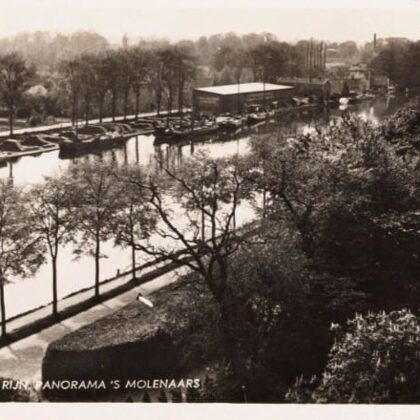 panorama 's Molenaars
Beschrijving: 
Gezicht op de Oude Rijn, opname gemaakt in zuidelij