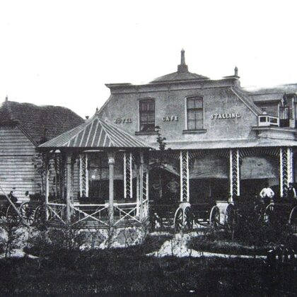 Hotel Toor rond 1885.