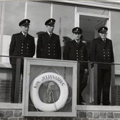 Opening van de Koningin Julianabrug 1953.