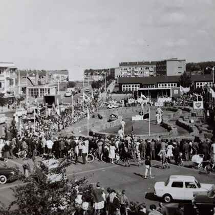Thorbeckeplein 1962, Autoraces voor kinderen.
