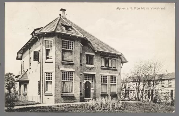 Wilhelminalaan Julianabrug was er nog niet op de achtergrond ziet u de Voorstraat.