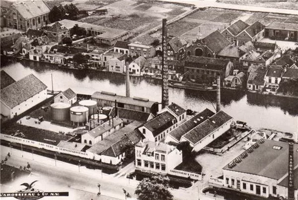 Op de voorgrond Varossieau en op de achtergrond was de Ruisdaelstraat er nog niet en waar 