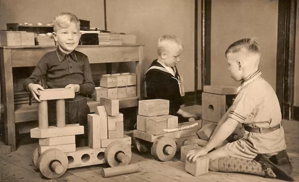Kleuters van Nuts kleuterschool.