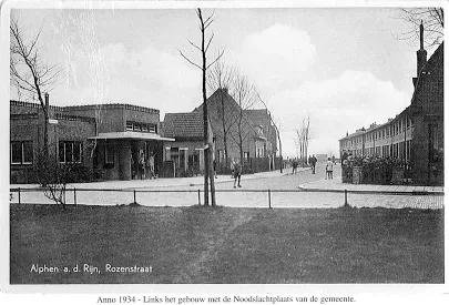 Aarkade en Rozenstraat rond 1934.