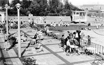 Zwembad De Hoorn naast Avifauna anno ca 1960.