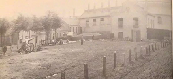De mobilistatie 1914 bij de Gasfabriek.