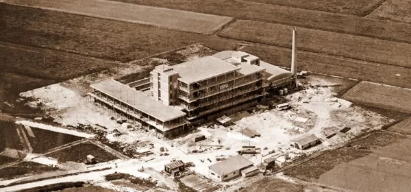 Bouw van de Baronie 1954.