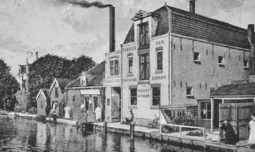 Rijnzijde van de Hooftstraat. Jac. van Vliet &amp; zonen.