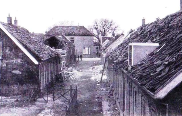 Zeilmakersstraat bombardement 1945.
