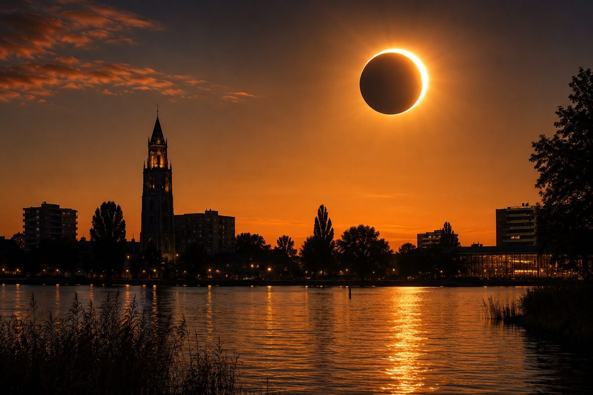 Woensdagavond bijzondere zonsverduistering zichtbaar boven Nederland, ook vanuit Alphen aan den Rijn