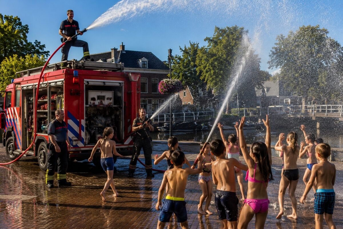 Brandweer Boskoop organiseert waterspektakel voor jong en oud