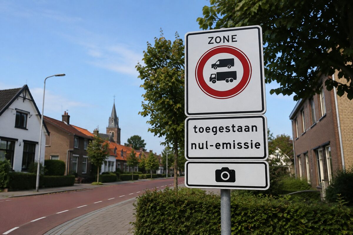 Camera’s voor zero-emissiezone Alphen komen in oktober, verkeersborden deze zomer
